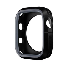  Phoner Twin Apple Watch szilikon tok, 41mm, fekete/szürke okosóra kellék