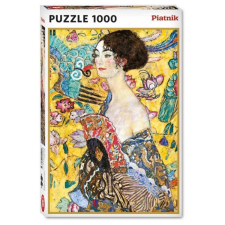 Piatnik Puzzle játék 1000 darabos Gustav Klimt: Hölgy legyezővel puzzle, kirakós