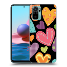 Picasee ULTIMATE CASE Xiaomi Redmi Note 10 - készülékre - Colored heart tok és táska