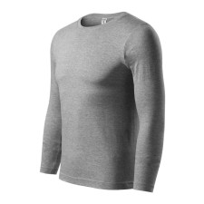 Piccolio Progress LS póló unisex sötétszürke melírozott XS munkaruha