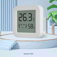 Pici okoshőmérő, páratartalom mérő, bluetooth Tuya kompatibilis villanyszerelés