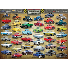 Pickup teherautók fejlődése kirakó 1000 darabos puzzle, kirakós
