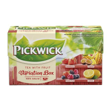  PICKWICK Fekete tea, 20x1,5 g, PICKWICK &quot;Variációk Piros&quot;, eper, trópusi gyümölcs, erdei gyümölcs, citrom tea