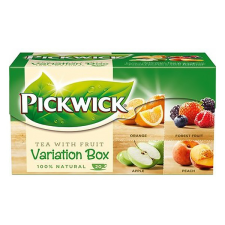 Pickwick Fekete tea pickwick ízesített zöld variációk narancs-erdei gyümölcs-alma-őszibarack 20 filter/doboz tea