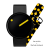 PICTO 43388-SET Unisex Watch Black and Yellow 40mm 5ATM,