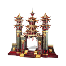  Piececool 3D Puzzle, Nantianmen South Gate of Heaven, Fém, 544 részes puzzle, kirakós