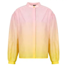 Pieces Ingek / Blúzok PCBIBIANE LS WVN SHIRT Rózsaszín EU M