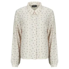 Pieces Ingek / Blúzok PCJOLLIE LS SHIRT Bézs EU XL