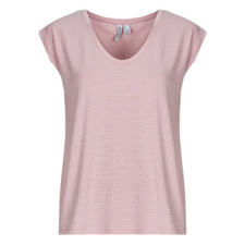 Pieces Rövid ujjú pólók PCBILLO TEE LUREX STRIPES Lila EU M női póló