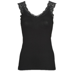 Pieces Trikók / Ujjatlan pólók PCBARBERA LACE TOP Fekete EU XS