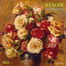 Pierre-Auguste Renoir - Flowers still Life 2024 naptár, kalendárium