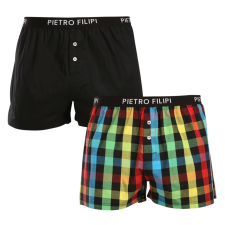 Pietro Filipi 2PACK férfi bő szárú boxeralsók Pietro Filipi többszínű (2TC001) M férfi alsó