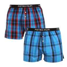 Pietro Filipi 2PACK férfi bő szárú boxeralsók Pietro Filipi többszínű (2TC006) 3XL