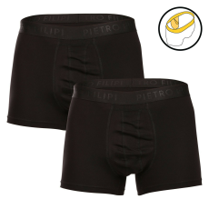 Pietro Filipi 2PACK férfi boxeralsó Pietro Filipi golyó tartó fekete (2BCL001) M