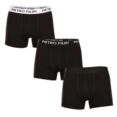 Pietro Filipi 3PACK Férfi boxeralsó Pietro Filipi fekete (3BCL004) M