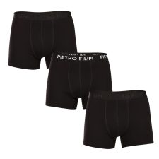 Pietro Filipi 3PACK Férfi boxeralsó Pietro Filipi fekete (3BCL005) L férfi alsó