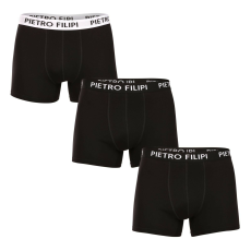 Pietro Filipi 3PACK Férfi boxeralsó Pietro Filipi fekete (3BCL006) XL