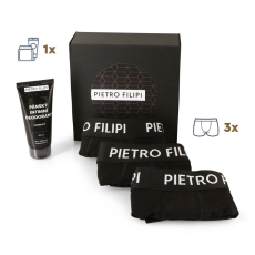 Pietro Filipi Férfi ajándékkészlet 3PACK boxeralsó és dezodor az intim testrészek számára. Pietro Filipi (4PAD1) M