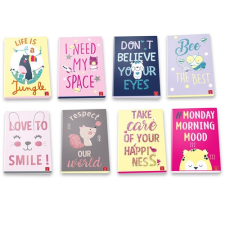 PIGNA Füzet Pigna Sweet Message A/4 tűzött 38 lapos kockás füzet