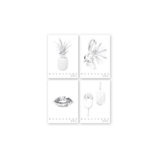 PIGNA Monocromo Silver A4 38 lap, tűzött, vonalas füzet (P1111-1290) füzet