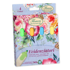 PIGNA Szövegkiemelő Pigna Nature Flower 4 db/bliszter filctoll, marker