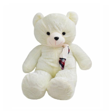  Pihe-puha, selymes tapintású plüss mackó - törtfehér, 80 cm (BBJ) plüssfigura