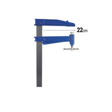 Piher Asztalosipari szoritó 220x600mm S-60 barkácsolás, csiszolás, rögzítés