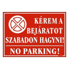  Piktogram Kérem a bejáratot szabadon hagyni piros információs címke