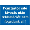  PIKTOGRAM PÉNZTÁRTÓL VALÓ TÁVOZÁS UTÁN… FEHÉR