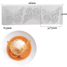  Pillangók szilikon tuile forma, 3 adagos sütés és főzés