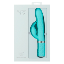 Pillow Talk Lively - akkus, csiklókaros vibrátor (türkiz) vibrátorok