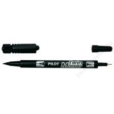 Pilot Alkoholos marker, 0,8/2 mm, kétvégű, PILOT "Twin", fekete filctoll, marker
