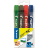 Pilot Alkoholos marker, 1 mm, kúpos, "Permanent Marker 100", 4 szín (SCA-100-S4) (SCA-100-S4)