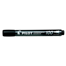 Pilot Alkoholos marker, 1 mm, kúpos, PILOT Permanent Marker 100, fekete (PPM100FK) filctoll, marker
