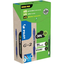 Pilot G2 Greenpack 0,7mm 12db kék betéttel zseléstoll toll