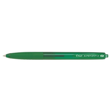 Pilot Golyóstoll, 0,22 mm, nyomógombos, PILOT "Super Grip G", zöld toll