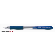 Pilot Golyóstoll, 0,27 mm, nyomógombos, PILOT "Super Grip", kék toll