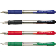 Pilot Golyóstoll 0,7 nyomógombos Super Grip Fine Pilot, írásszín fekete toll