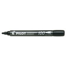 PILOT Magyarországi Fióktelepe Pilot Permanent marker 100 gömbölyű hegyű fekete filctoll, marker