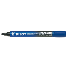PILOT Magyarországi Fióktelepe Pilot Permanent marker 100 gömbölyű hegyű kék filctoll, marker