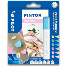 Pilot Pintor akril dekorációs toll közepes hegy, 6-os készlet, Pastel toll