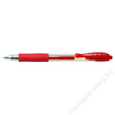 Pilot Zseléstoll, 0,32 mm, nyomógombos, PILOT G-2, piros (PG2ZSP) toll