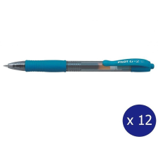 Pilot Zseléstoll 0,7mm, nyomógombos Pilot G-2, írásszín türkiz toll