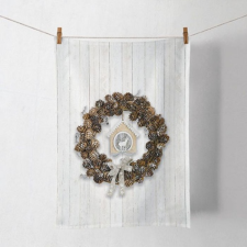 Pine Cone Wreath konyharuha 50x70cm, 100% pamut konyhai eszköz