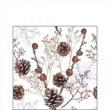 Pine cones papírszalvéta 25x25cm, 20db-os papírárú, csomagoló és tárolóeszköz