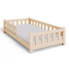  PINI gyermekágy 160x80 alacsony fa, lakkozatlan, matraccal - natúr