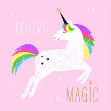 Pink Unicorn papírszalvéta - egyszarvús papírárú, csomagoló és tárolóeszköz