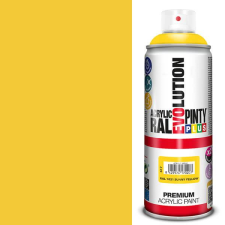 PintyPlus Akrilfesték spray, EVOLUTION fényes, 400 ml - RAL1021 rape yellow akrilfesték