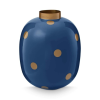 PIP Studio Dekoratív váza, fém, Pip Studio, Dots Navy/Gold, 32 cm, Dot Delight kollekció