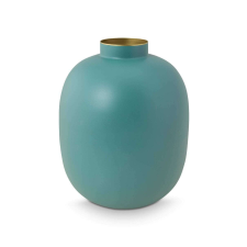 PIP Studio Matt Blue fém dekoratív váza 32cm dekoráció